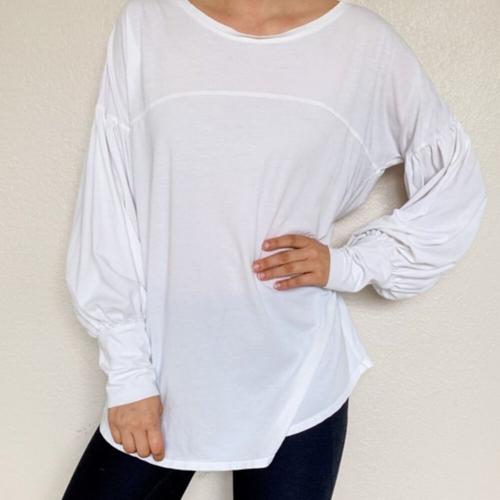 Peruvian Connection 100% Pima Cotton Top BLACK XL Long Sleeve Pullover Shirt